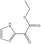 2-(1H-ピロール-2-イル)グリオキシル酸エチル 化学構造式