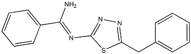 N2-(5-Benzyl-1,3,4-thiadiazol-2-yl)benzamidine Structure