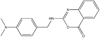 2-[[4-(Dimethylamino)phenyl]methyl]amino-4H-3,1-benzoxazin-4-one 结构式