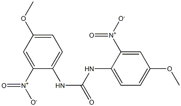 N,N'-Bis(4-methoxy-2-nitrophenyl)urea Structure