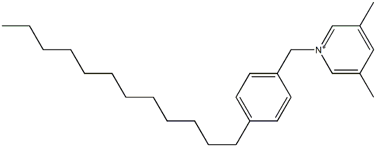 1-(4-ドデシルベンジル)-3,5-ジメチルピリジニウム 化学構造式