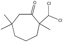 2-Dichloromethyl-2,6,6-trimethylcycloheptanone Structure