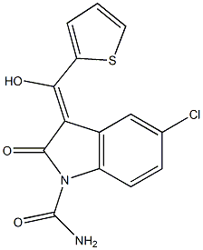  5-Chloro-2,3-dihydro-3-[hydroxy(2-thienyl)methylene]-2-oxo-1H-indole-1-carboxamide