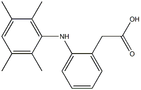2-(2,3,5,6-Tetramethylphenylamino)benzeneacetic acid Struktur