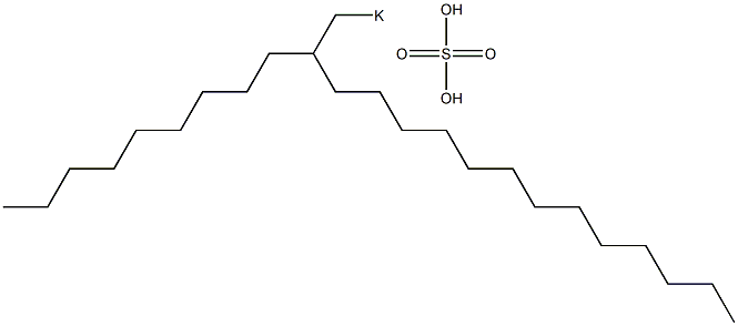 Sulfuric acid 2-nonylpentadecyl=potassium salt Structure