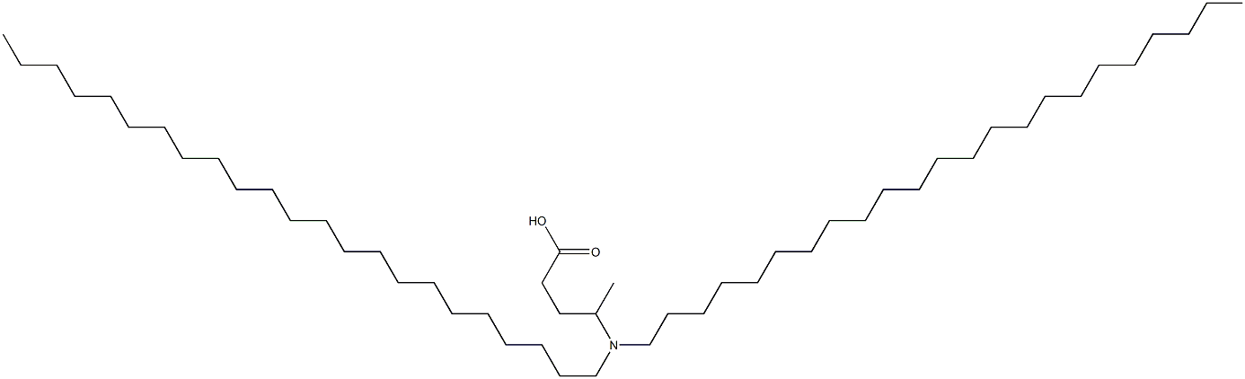 4-(Ditricosylamino)valeric acid 结构式