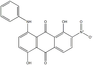 8-Anilino-1,5-dihydroxy-2-nitroanthraquinone Structure