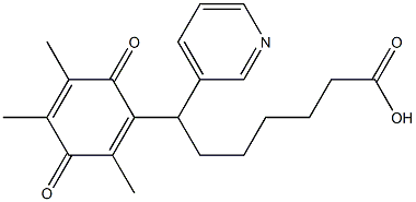 7-(2,4,5-Trimethyl-3,6-dioxo-1,4-cyclohexadienyl)-7-(3-pyridinyl)heptanoic acid