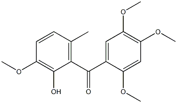 2-Hydroxy-6-methyl-2',3,4',5'-tetramethoxybenzophenone Structure