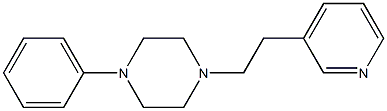 1-Phenyl-4-[2-(3-pyridyl)ethyl]piperazine Structure