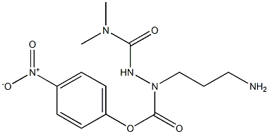 N2-(Dimethylcarbamoyl)-2-azaornithine p-nitrophenyl ester Structure