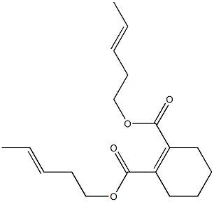 1-シクロヘキセン-1,2-ジカルボン酸ビス(3-ペンテニル) 化学構造式