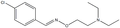 4-Chlorobenzaldehyde [(E)-O-[2-(diethylamino)ethyl]oxime],,结构式