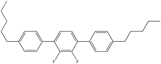 2',3'-Difluoro-4,4''-dipentyl-1,1':4',1''-terbenzene Struktur