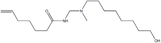 N-[[N-(8-Hydroxyoctyl)-N-methylamino]methyl]-6-heptenamide Structure