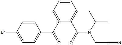 N-Isopropyl-N-cyanomethyl-2-(4-bromobenzoyl)benzamide Structure