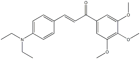4-Diethylamino-3',4',5'-trimethoxy-trans-chalcone Structure