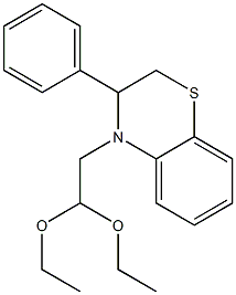 3-Phenyl-4-(2,2-diethoxyethyl)-3,4-dihydro-2H-1,4-benzothiazine Structure