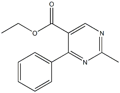 2-Methyl-4-phenylpyrimidine-5-carboxylic acid ethyl ester,,结构式