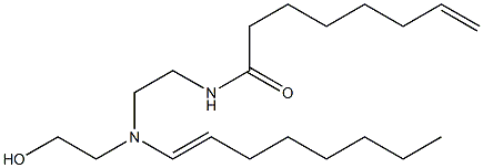 N-[2-[N-(2-Hydroxyethyl)-N-(1-octenyl)amino]ethyl]-7-octenamide Structure