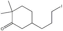 5-(3-Iodopropyl)-2,2-dimethylcyclohexan-1-one,,结构式