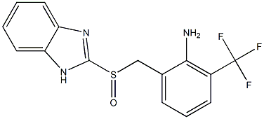  2-[[2-[Amino]-3-(trifluoromethyl)benzyl]sulfinyl]-1H-benzimidazole