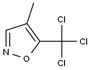 5-(Trichloromethyl)-4-methylisoxazole,,结构式