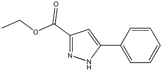 5-Phenyl-1H-pyrazole-3-carboxylic acid ethyl ester Struktur