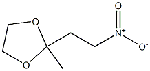 2-(2-Nitroethyl)-2-methyl-1,3-dioxolane 结构式