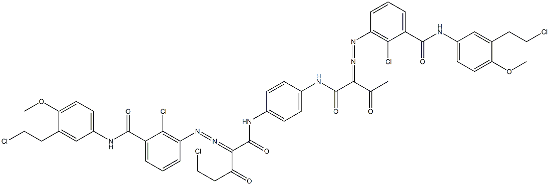 3,3'-[2-(Chloromethyl)-1,4-phenylenebis[iminocarbonyl(acetylmethylene)azo]]bis[N-[3-(2-chloroethyl)-4-methoxyphenyl]-2-chlorobenzamide]