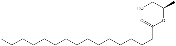 [R,(-)]-1,2-プロパンジオール2-パルミタート 化学構造式