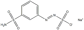 m-Sulfamoylbenzenediazosulfonic acid sodium salt Structure