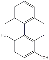 2-(2,6-Dimethylphenyl)-3-methylbenzene-1,4-diol 结构式