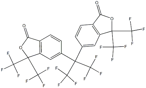 2,2-Bis[[1,3-dihydro-1-oxo-3,3-di(trifluoromethyl)isobenzofuran]-5-yl]-1,1,1,3,3,3-hexafluoropropane