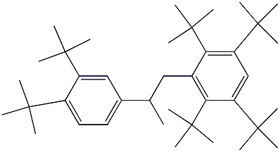 1-(2,3,5,6-Tetra-tert-butylphenyl)-2-(3,4-di-tert-butylphenyl)propane,,结构式