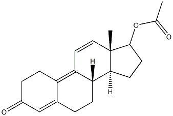 17-Acetyloxyestra-4,9,11-trien-3-one,,结构式