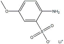 2-Amino-5-methoxybenzenesulfonic acid lithium salt 结构式