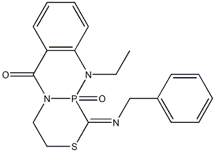 [9-Ethyl-1-(benzylimino)-1,2,3,4,4a,9a-hexahydro-2-thia-4a,9-diaza-9a-phosphaanthracen-10(9H)-one]9a-oxide