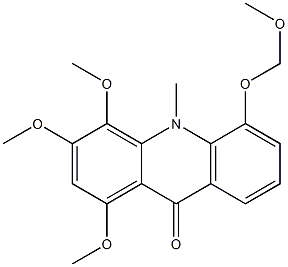 1,3,4-Trimethoxy-5-(methoxymethoxy)-10-methylacridin-9(10H)-one|