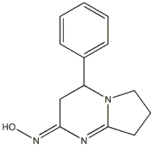 4-フェニル-4,6,7,8-テトラヒドロピロロ[1,2-a]ピリミジン-2(3H)-オンオキシム 化学構造式