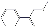 1-Phenyl-2-(methylthio)ethanone Struktur
