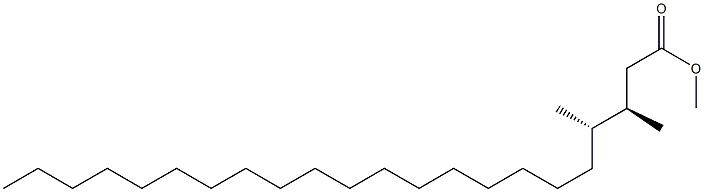 (3R,4S)-3,4-Dimethyldocosanoic acid methyl ester 结构式