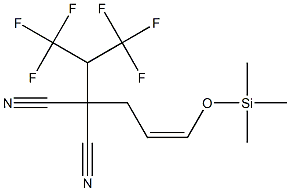 (Z)-2-Cyano-2-[1-(trifluoromethyl)-2,2,2-trifluoroethyl]-5-(trimethylsiloxy)-4-pentenenitrile
