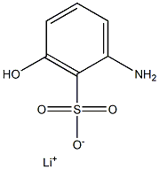 2-Amino-6-hydroxybenzenesulfonic acid lithium salt,,结构式