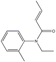 N-Ethyl-N-crotonoyl-2-toluidine Structure
