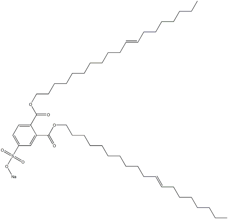 4-(Sodiosulfo)phthalic acid di(11-nonadecenyl) ester 结构式