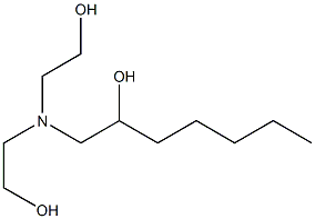 1-[Bis(2-hydroxyethyl)amino]-2-heptanol Structure