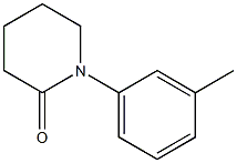 1-(3-Methylphenyl)-2-piperidone,,结构式