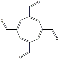 シクロオクタテトラエン-1,3,5,7-テトラカルボアルデヒド 化学構造式