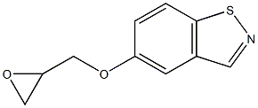 5-(Oxiranylmethoxy)-1,2-benzisothiazole Struktur